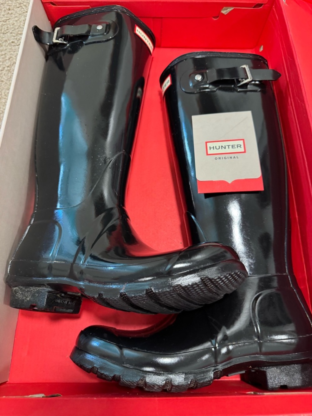 Hunter Black Original Tall Rain Boots